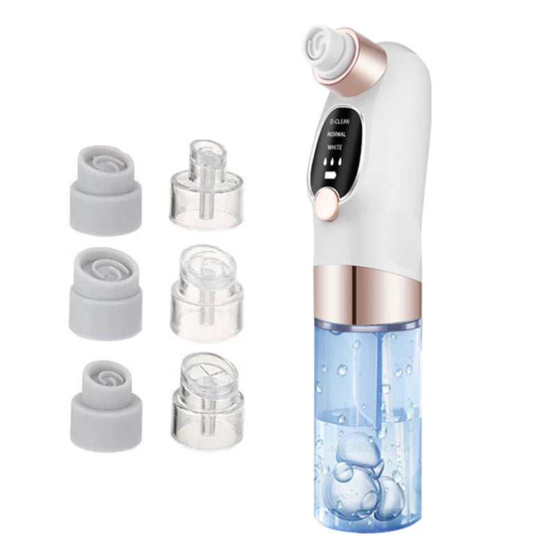 Electric Blackhead Remover Pore Vacuum Cleaner Facial Black Dots Vacuum Cleaner Pimple Acne Blackhead Removal Black Dots Remover Peaceful Pleasures Health and Wellness white