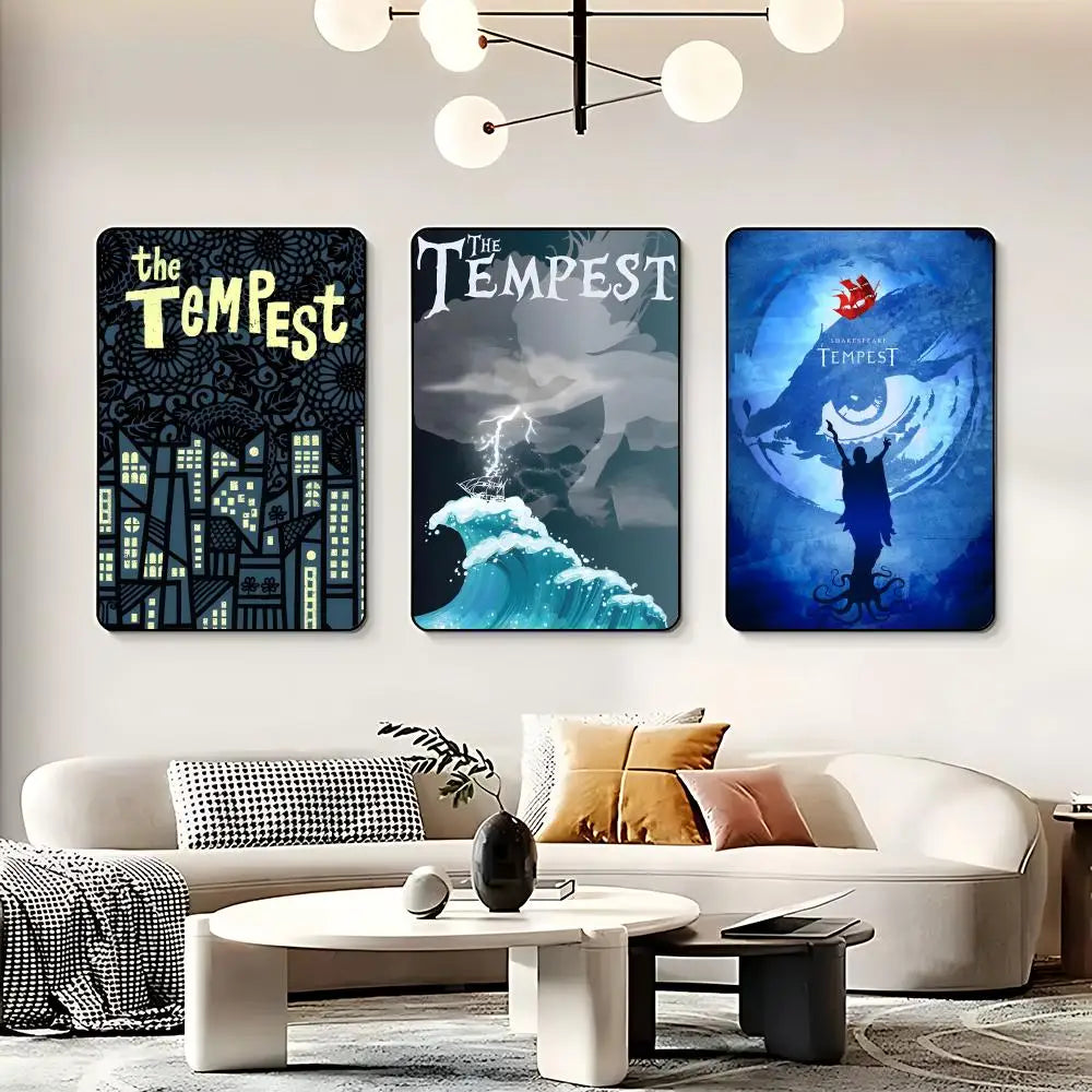 The Tempest Drama Poster – HD Waterproof Self-Adhesive Wall Art Wall Art Poster Peaceful Pleasures Health and Wellness