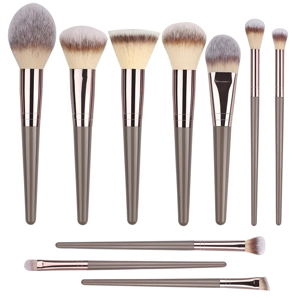 RUNTOIN 3-20Pc Makeup Brush Set | Blush, Foundation & Eyeshadow
