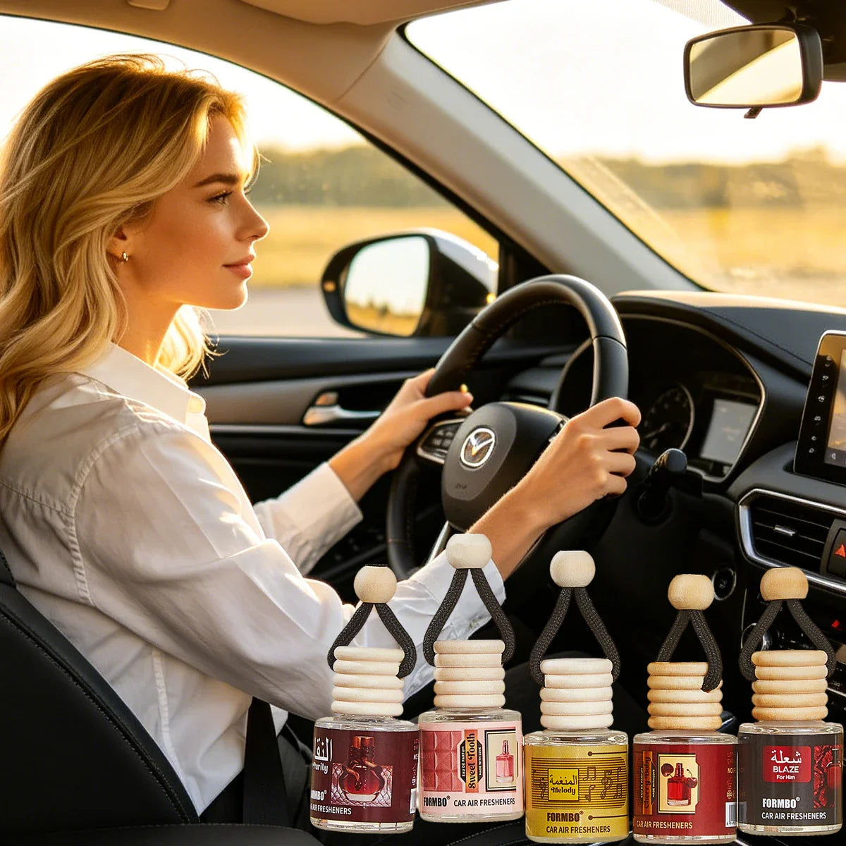 Long-Lasting Car Air Freshener – Essential Oil Fragrance