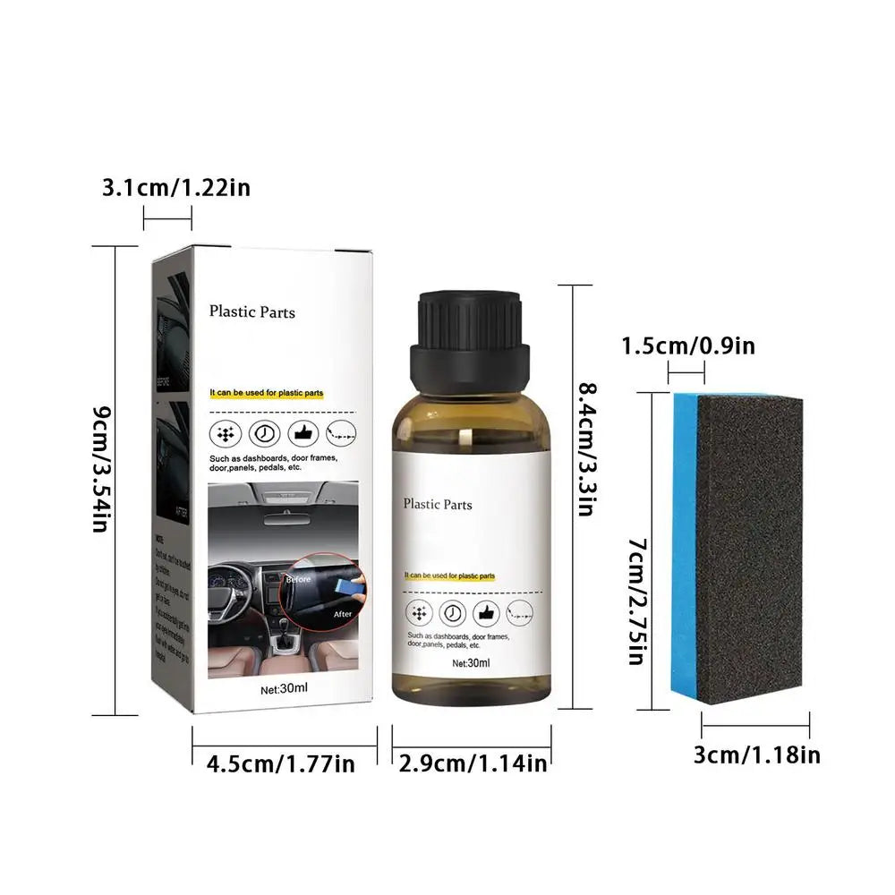 Car Interior Plastic Restorer Kit 30ml | Trim & Dashboard Shine