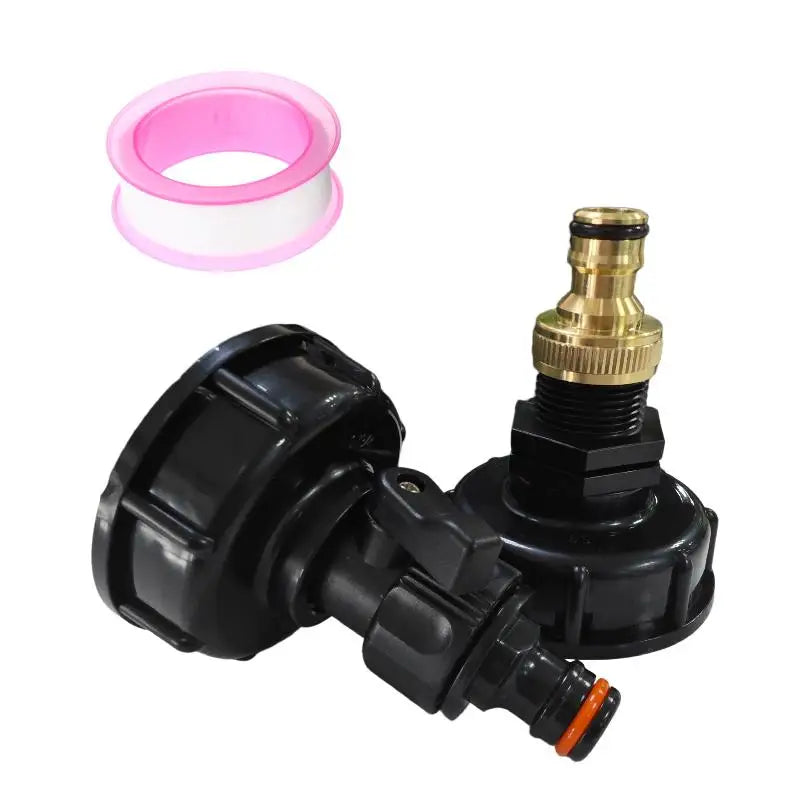 IBC Tank Valve Adapter 1/2" & 3/4" Hose Connector 60mm Thread IBC Tank Adapter Peaceful Pleasures Health and Wellness