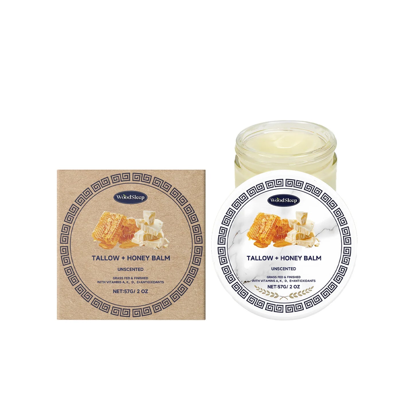 WoodSleep Tallow Honey Balm – Moisturizing Body Cream