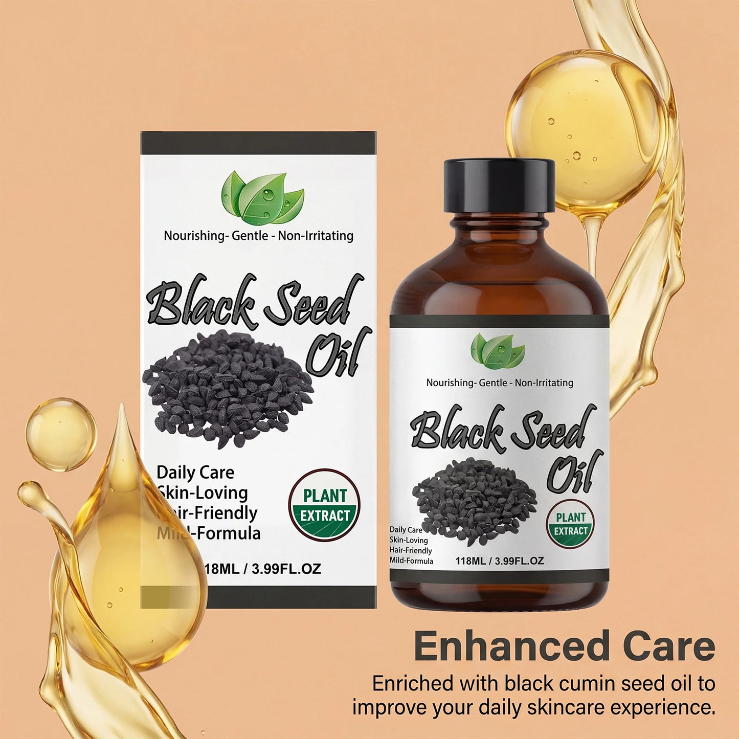 Organic Black Seed Oil – Hair, Face & Body Moisturizing Oil