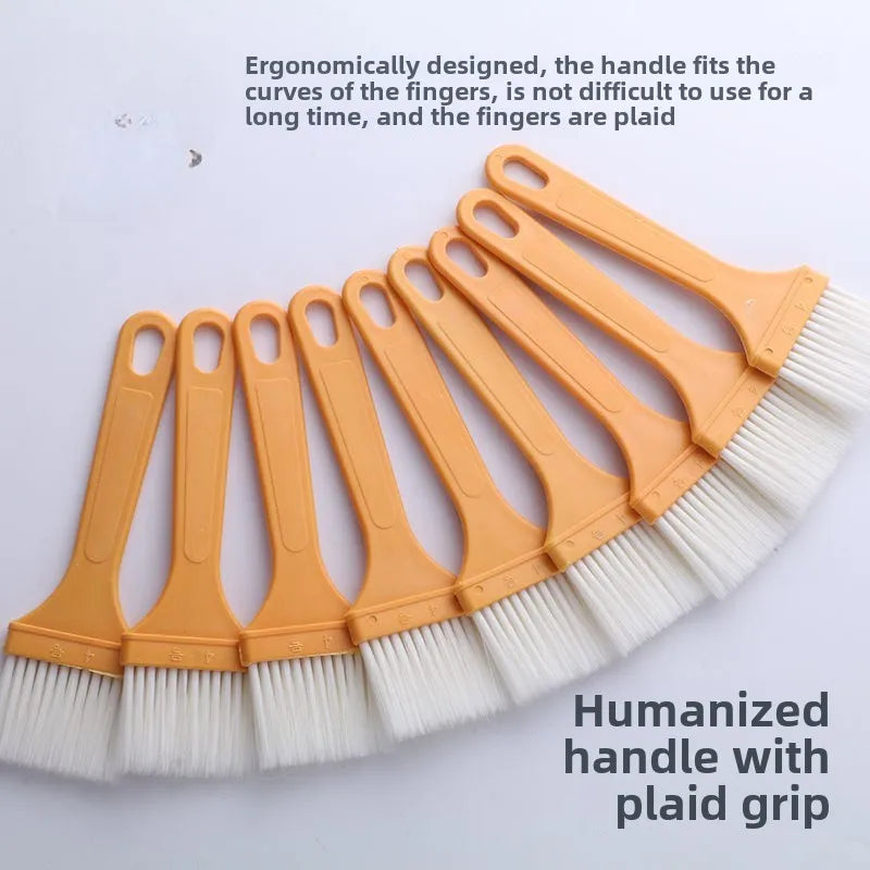 1cps Yellow Handle Oil Brush Pancake Brush Household Barbecue Brush Heat-resistant Small Brush Peaceful Pleasures Health and Wellness