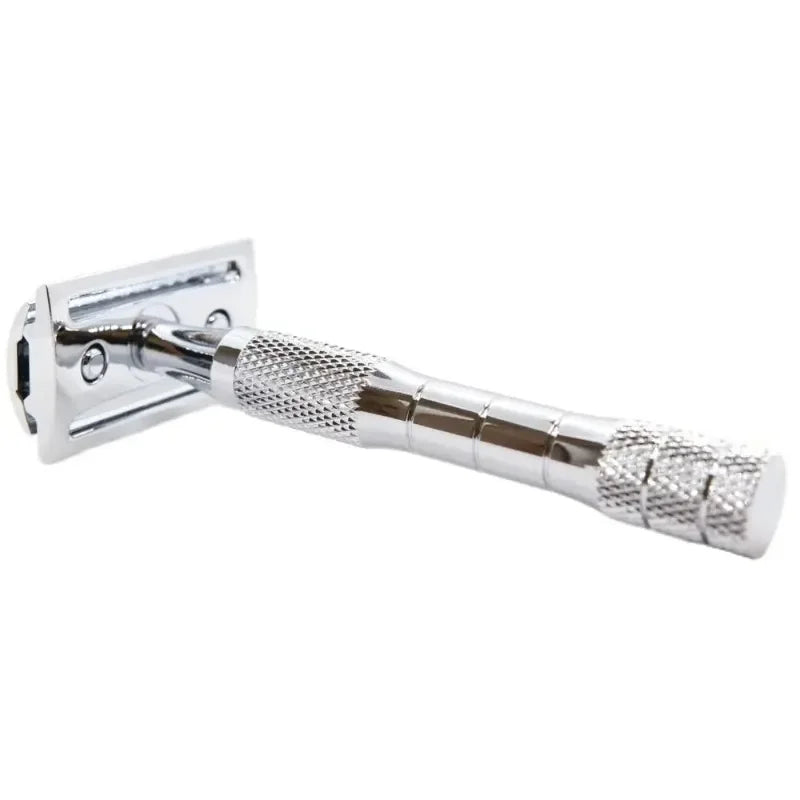 Yaqi Chrome Color Wet Shaving Double Edge Safety Razor Gift With 97mm Total Length And 92g Weight Provide Comfortable Shaving Peaceful Pleasures Health and Wellness