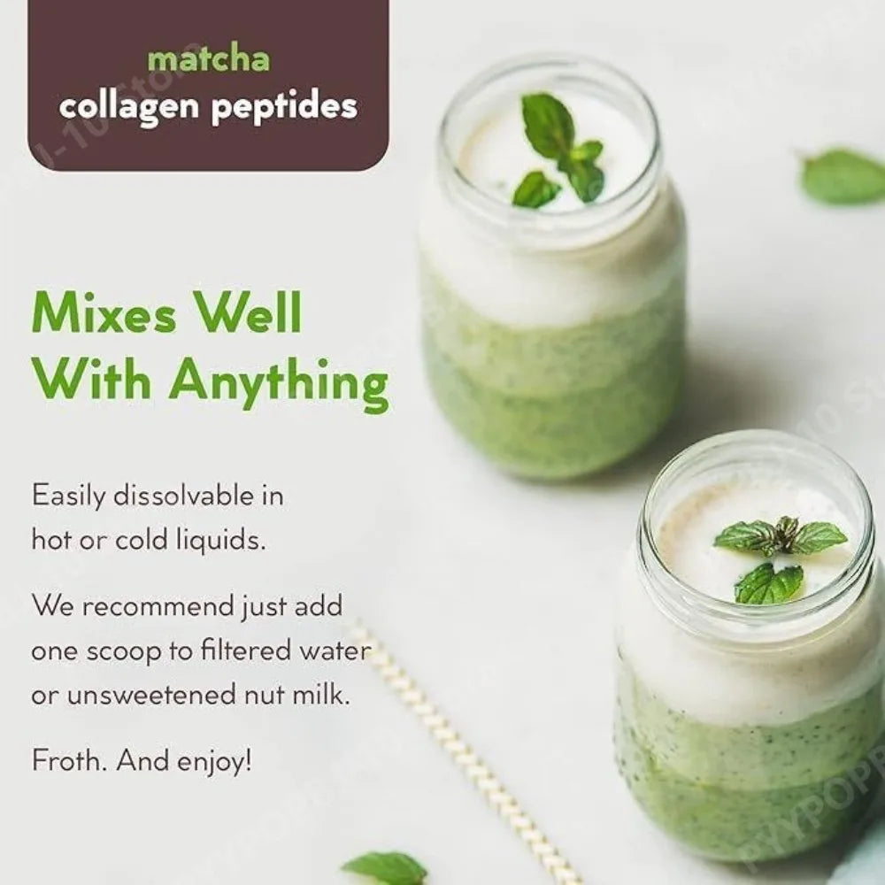 Matcha Collagen Powder | Organic Green Tea | Hair Skin Nails 90g