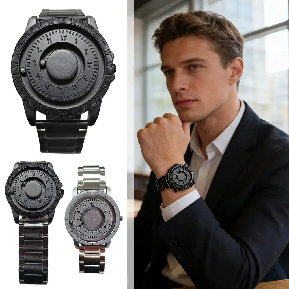 Minimalist Unisex Quartz Watch, Mirrorless Dial, Stainless Iron Beads Hands, Roma Numerals, Silicone Strap, Fashion Wristwatch Peaceful Pleasures Health and Wellness