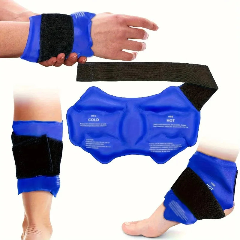 1/2PCS Ankle Ice Pack Wrap Ice Pack Reusable Cold Pack Wrap Hot Cold Compress 360° Wrap Design Physical Cooling Foot Care Tools Peaceful Pleasures Health and Wellness