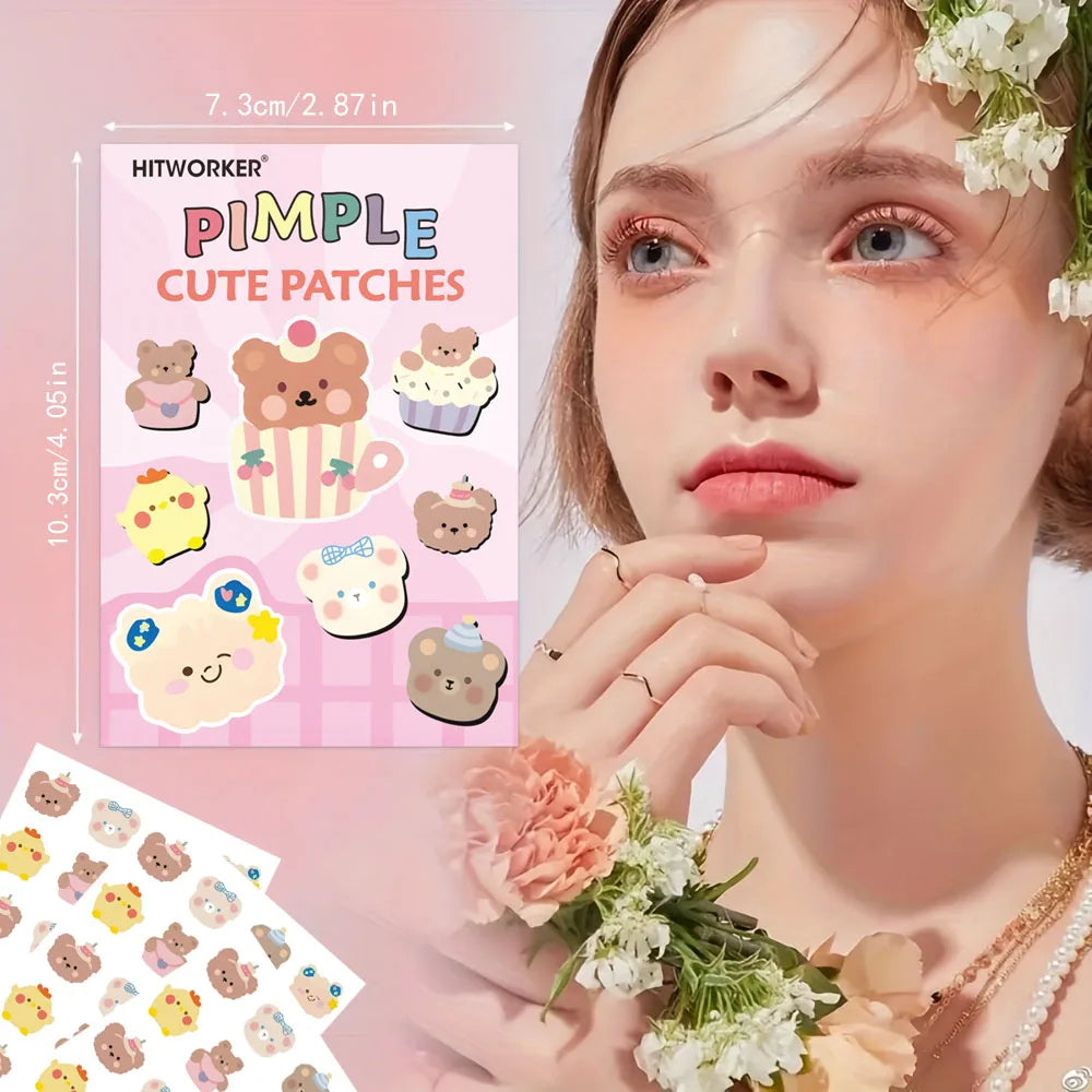 Invisible Hydrocolloid Acne Patches – Waterproof, All Skin Types