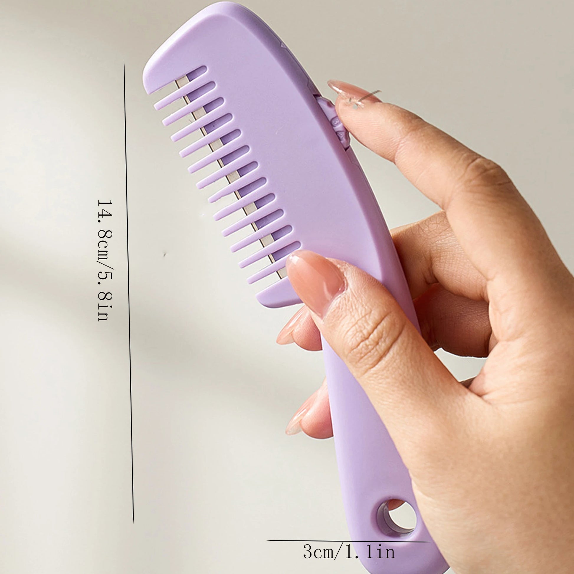 New Home Hair Cutting Thinning Razor Combs Women Bangs Trimmer Professional Hair Shaping Styling Tools for Portable Hair Clipper Peaceful Pleasures Health and Wellness