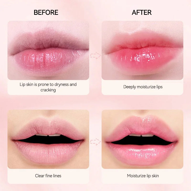 GECOMO Color-Changing Lip Balm | Peach Moisturizing Jelly Lipstick