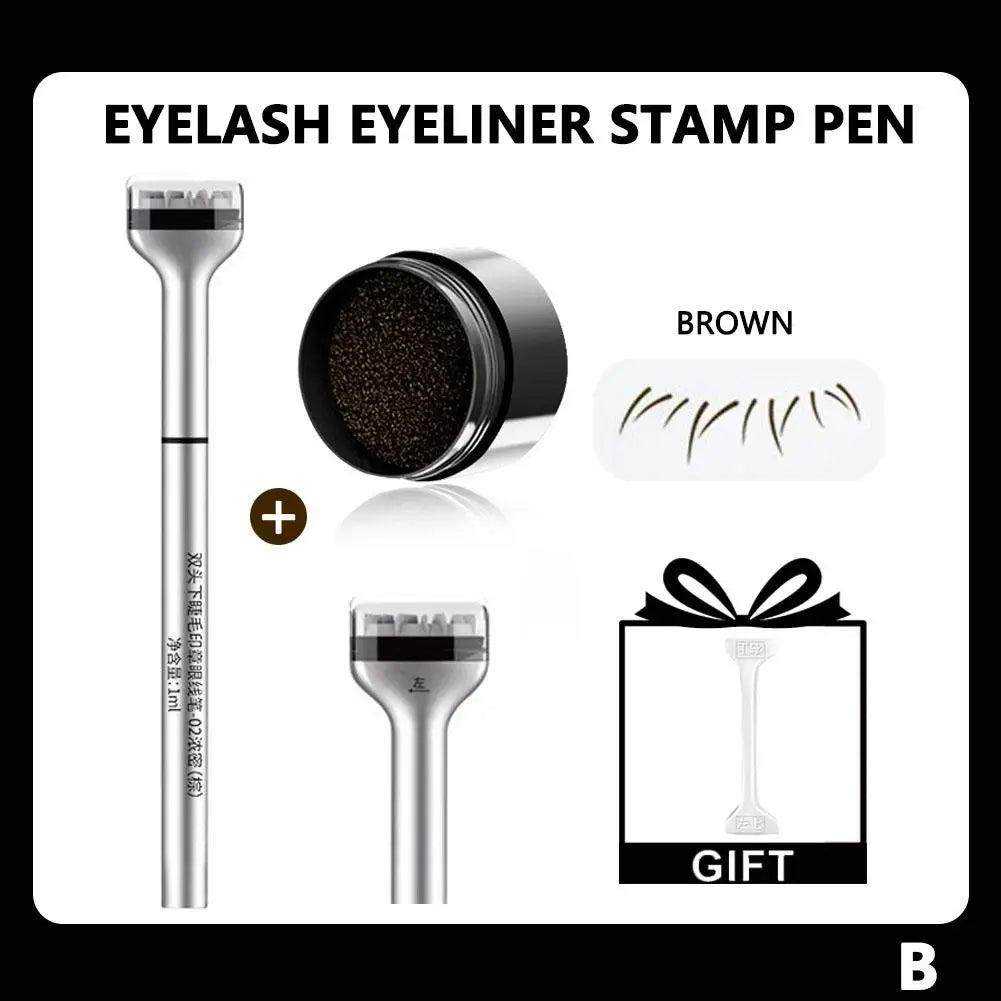 2-in-1 Lower Eyelash Stamp Mascara Stick – Natural & Waterproof
