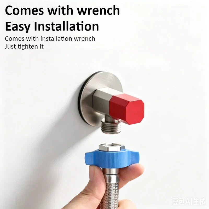 Brass Angle Valve – Hot & Cold Threaded Shut-Off Valve