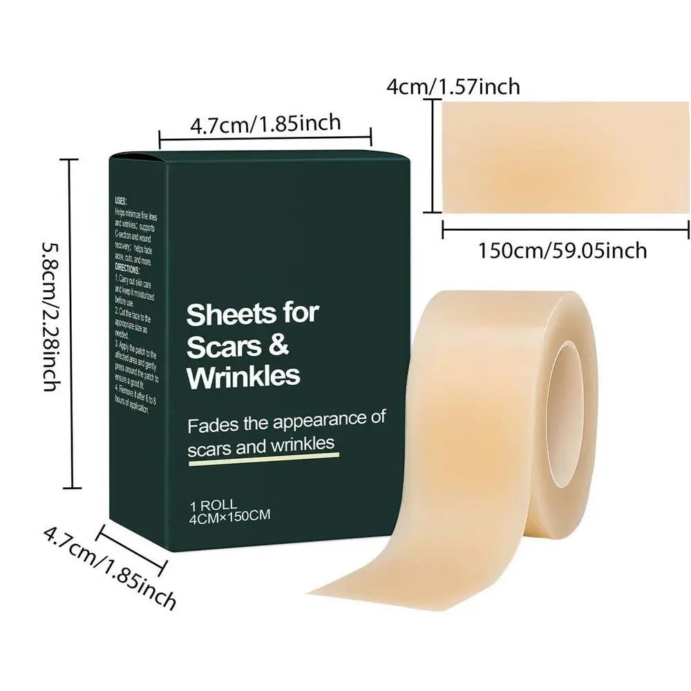 Silicone Scar Sheet Roll 4cm×150cm – Cuttable Skin Care Strip