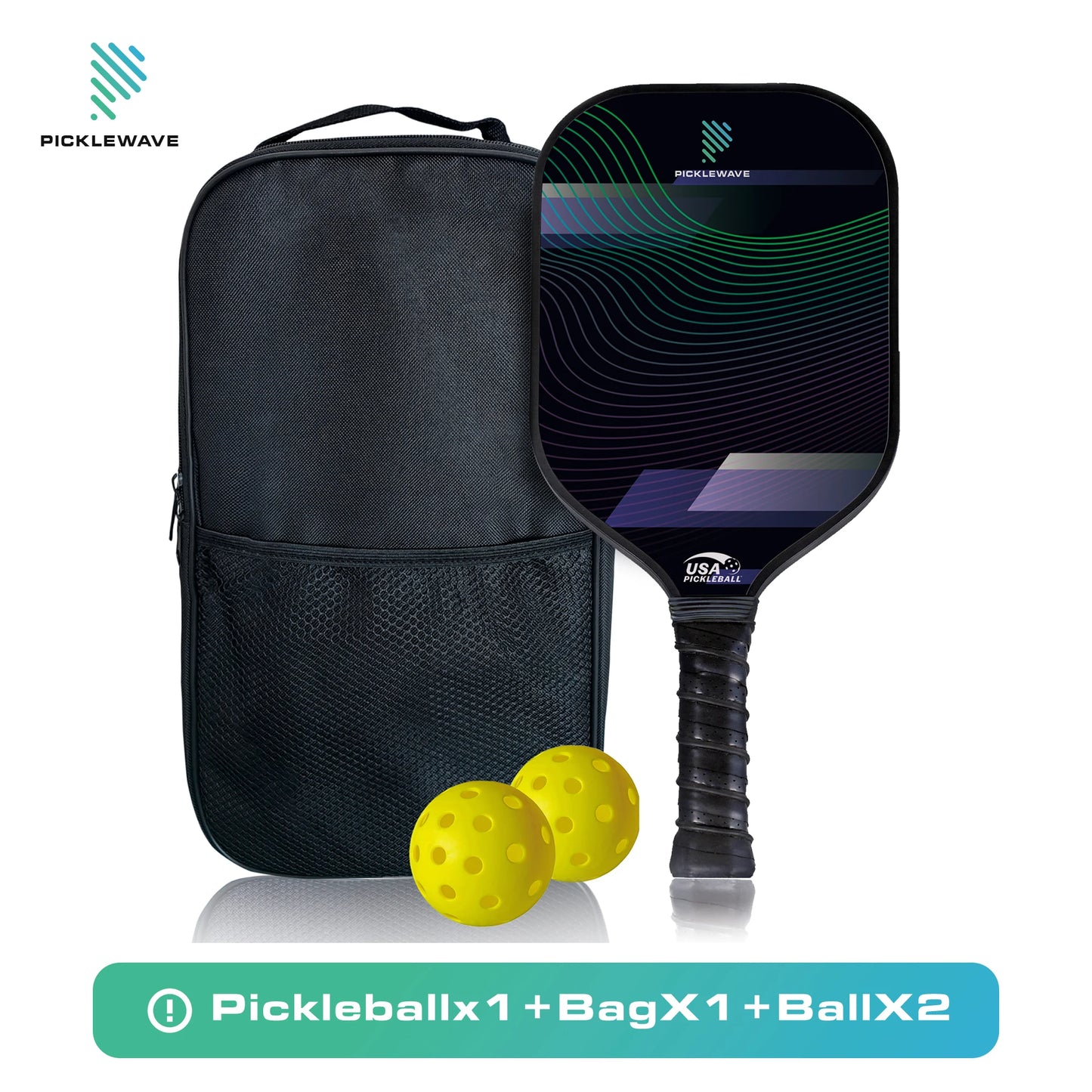 Green Line Passion 16mm USAPA Pickleball Paddle | Fiberglass