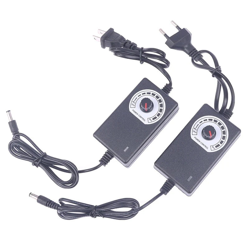 Adjustable DC Power Adapter 3V–12V 2A 24W | 9 Voltage Settings