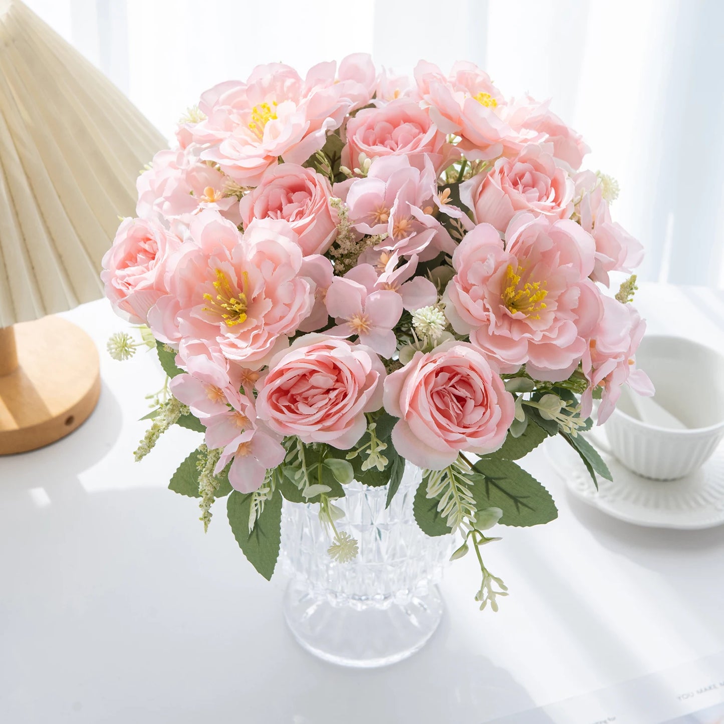Silk Peony Artificial Flower Ball – Wedding & Home Decor