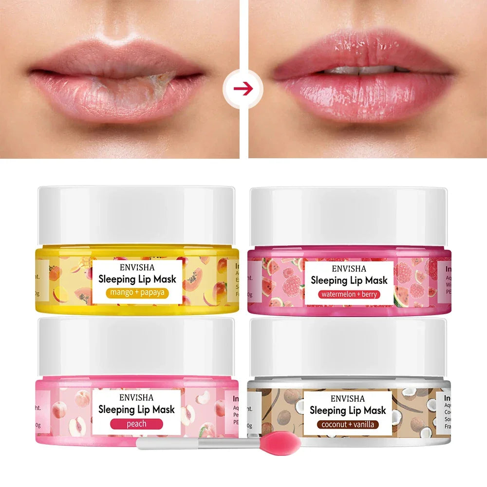 ENVISHA Mango Lip Sleep Mask – Moisturizing Overnight Lip Treatment Peaceful Pleasures Health and Wellness
