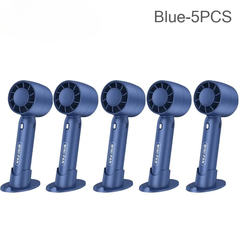 USB Rechargeable Mini Handheld Fan – 3 Speed Portable Desk Fan
