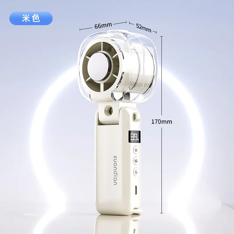 Mini Portable Mist Fan – USB Handheld Spray Cooler for Outdoor
