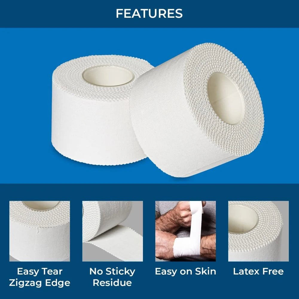 WEFITON 3-Roll Foam Athletic Underwrap Tape – Ankles & Wrists Athletic Foam Tape Peaceful Pleasures Health and Wellness