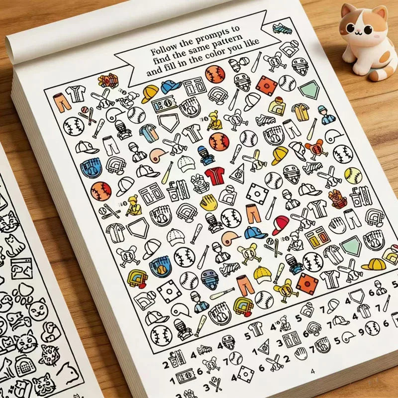 32 Pages Search Find Activity Book Look Kids Educational Puzzle
