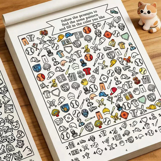 32 Pages Search Find Activity Book Look Kids Educational Puzzle Peaceful Pleasures Health and Wellness