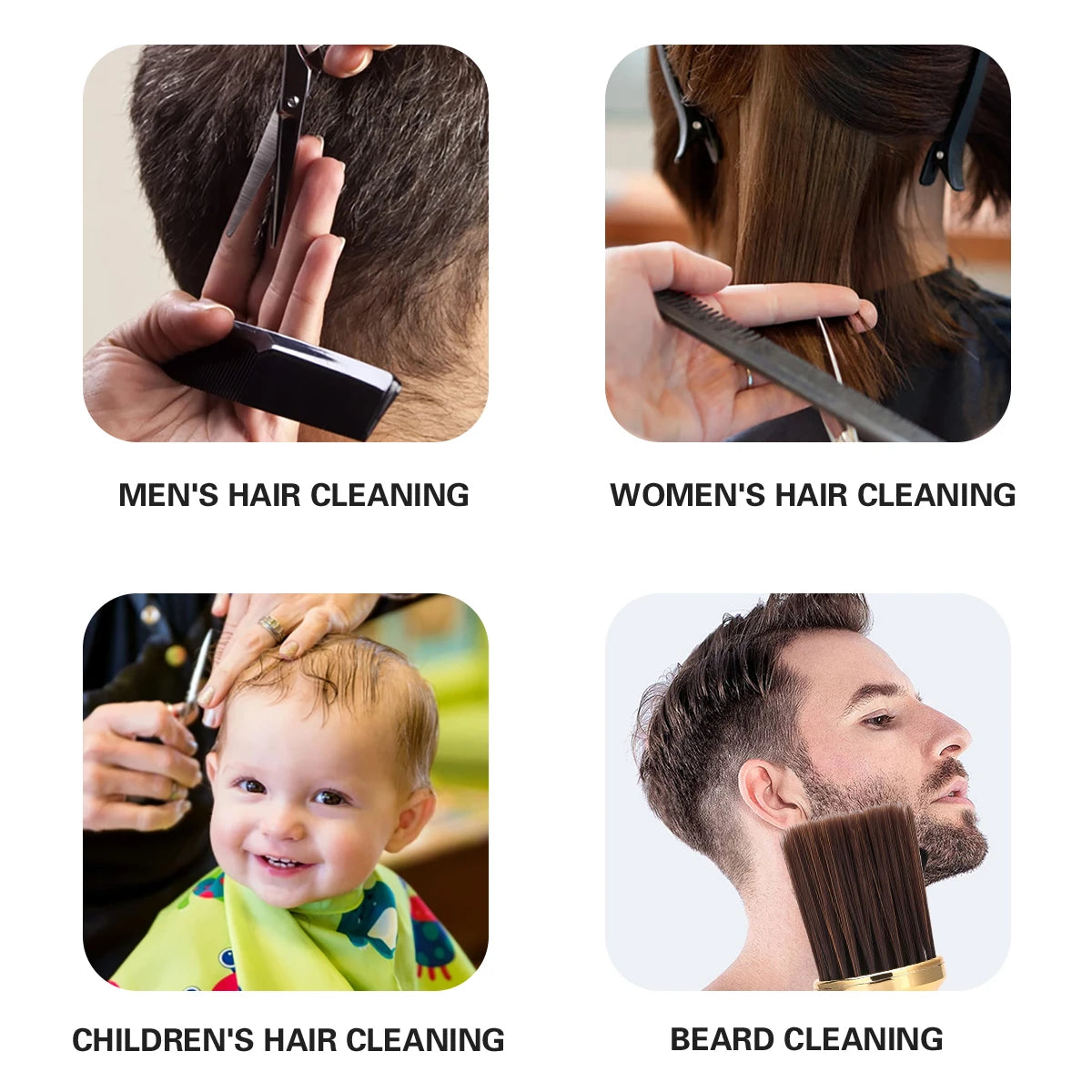 Neck Duster Brush For Barbers Soft Bristle Hair Removal Sweep Ergonomic Handle Salon Cleaning Tool Easy to Clean Barber Supplies Peaceful Pleasures Health and Wellness