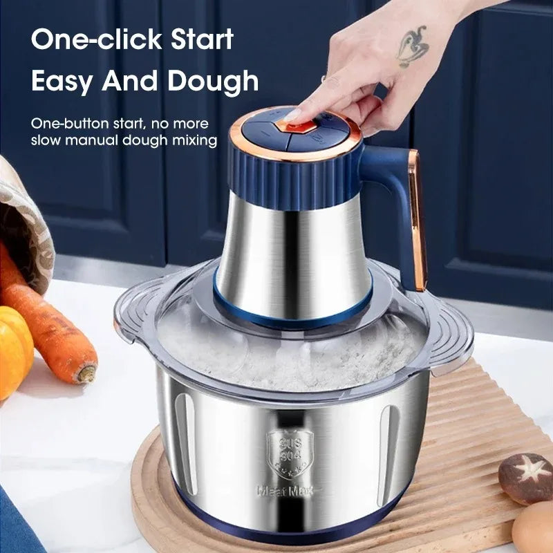 Heavy Duty Electric Meat Grinder 5L Large Capacity Multifunctional Home Food Processor Vegetable Slicer Baby Food Maker Peaceful Pleasures Health and Wellness