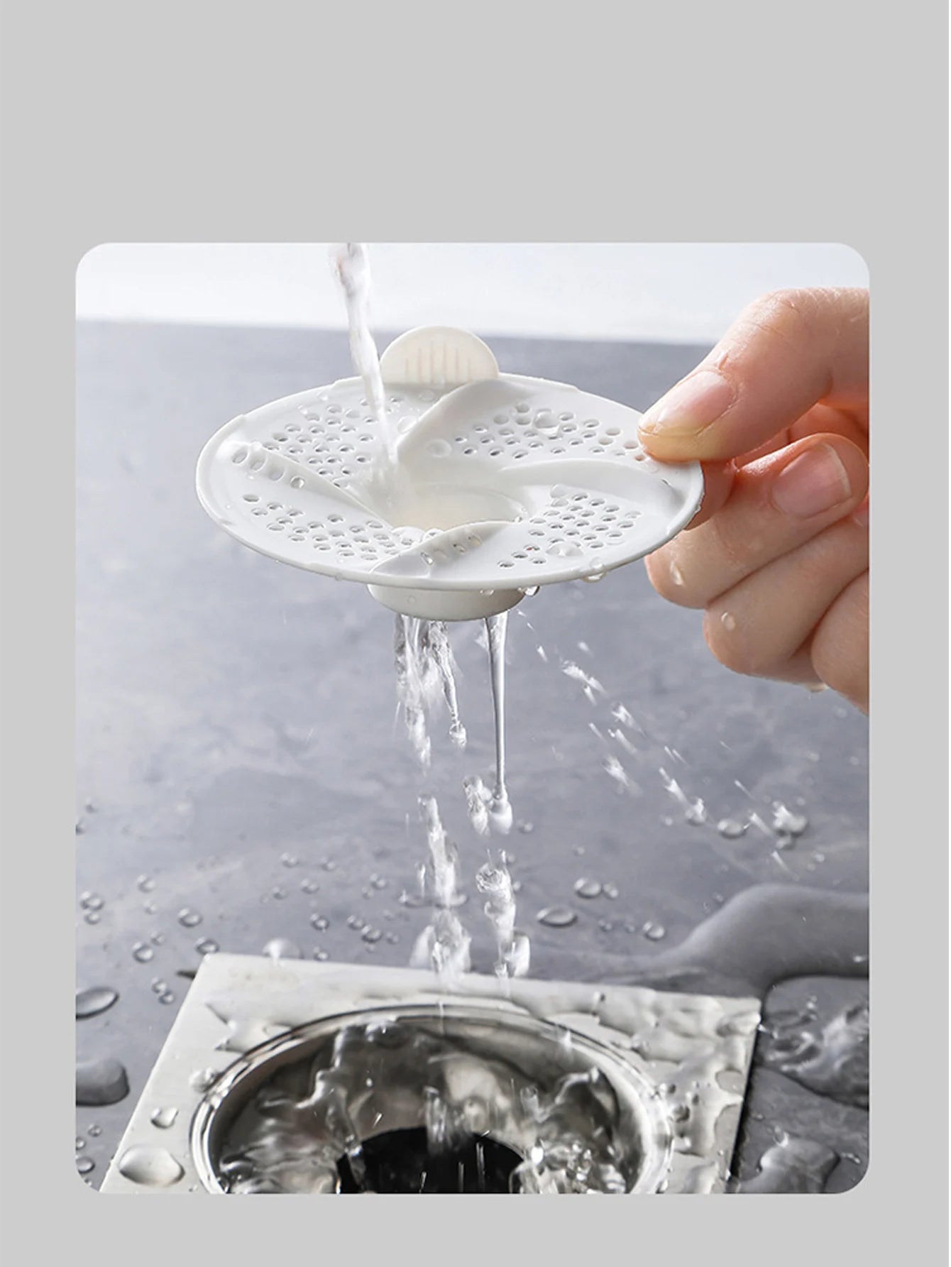 3Pcs/Set Swivel Sewer Strainer Floor Drain Filter Anti-clogging Sewer Hair Catcher Mesh Cover Sink Strainer Household Use Peaceful Pleasures Health and Wellness