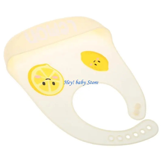 Waterproof Silicone Baby Bib | Cartoon, Adjustable 0–36 Months Baby Feeding Bib Peaceful Pleasures Health and Wellness
