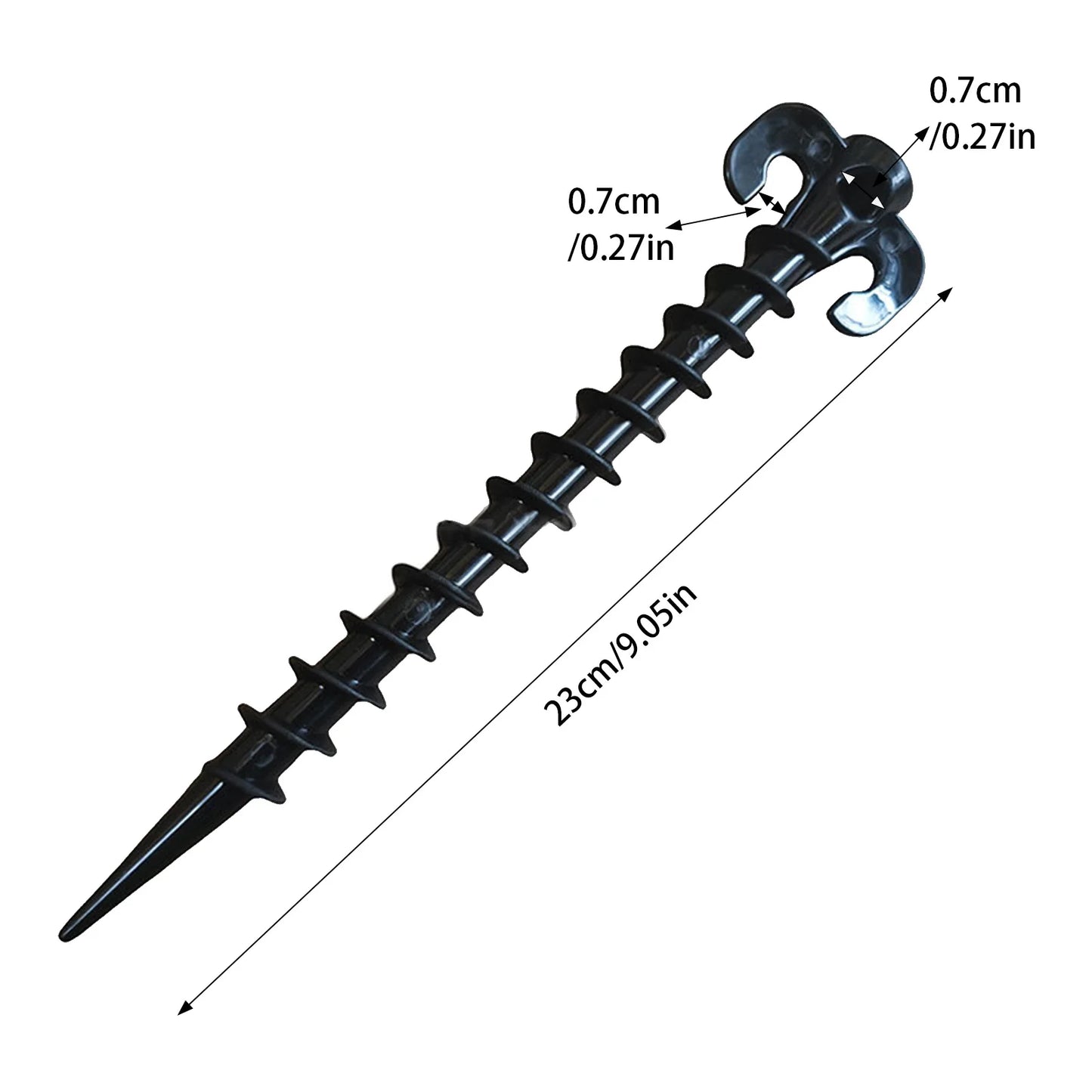10pcs Tent Pegs Canopy Stakes Durable Ground Anchor Nail with Great Holding Power Suitable for Rain Tarps Hiking Gardening Peaceful Pleasures Health and Wellness