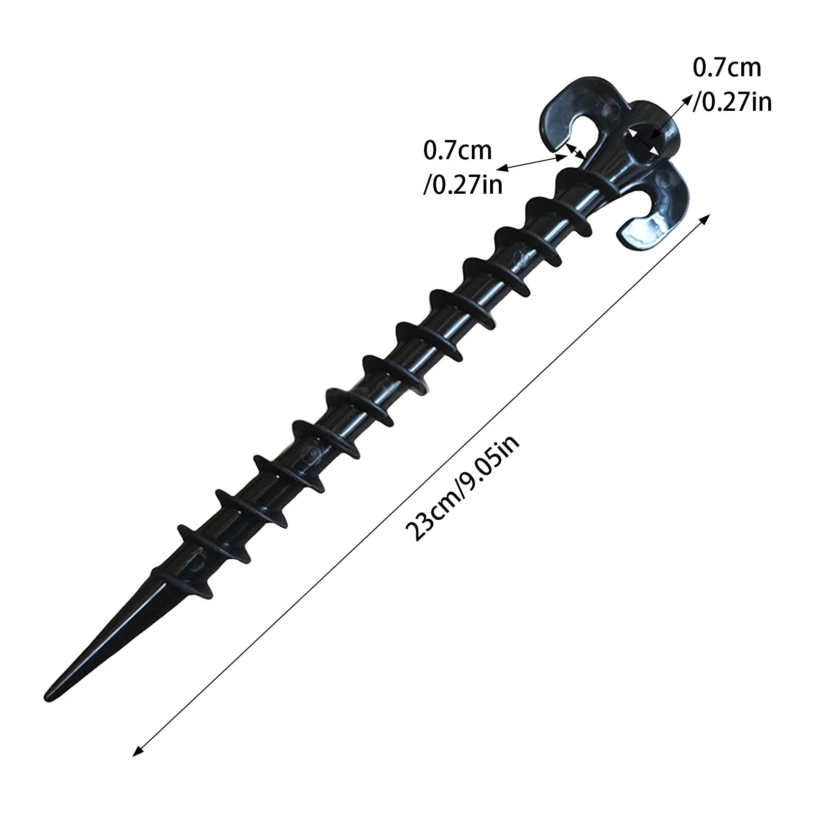 10pcs Tent Pegs Canopy Stakes Durable Ground Anchor Nail with Great Holding Power Suitable for Rain Tarps Hiking Gardening Peaceful Pleasures Health and Wellness