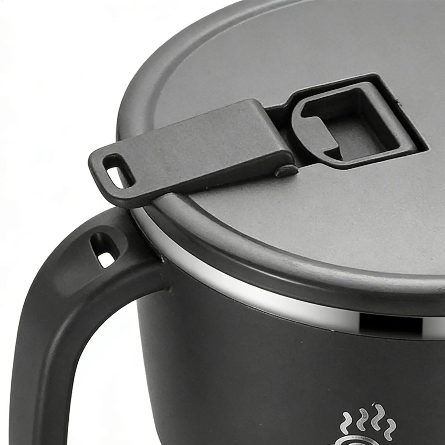 Large Stainless Steel Noodle Bowl with Lid – 1350ml Soup Bowl