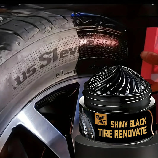 Black Shining Tire Wax – Car, Bike & Motorcycle Tire Shine Tire Wax & Shine Oasis Select 50 ML