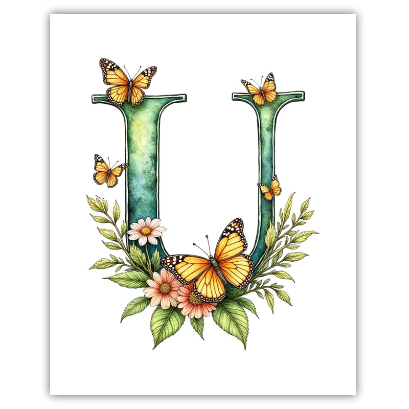 Custom Name Nursery Canvas Wall Art – Animals & Wildflowers Personalized Canvas Print Peaceful Pleasures Health and Wellness