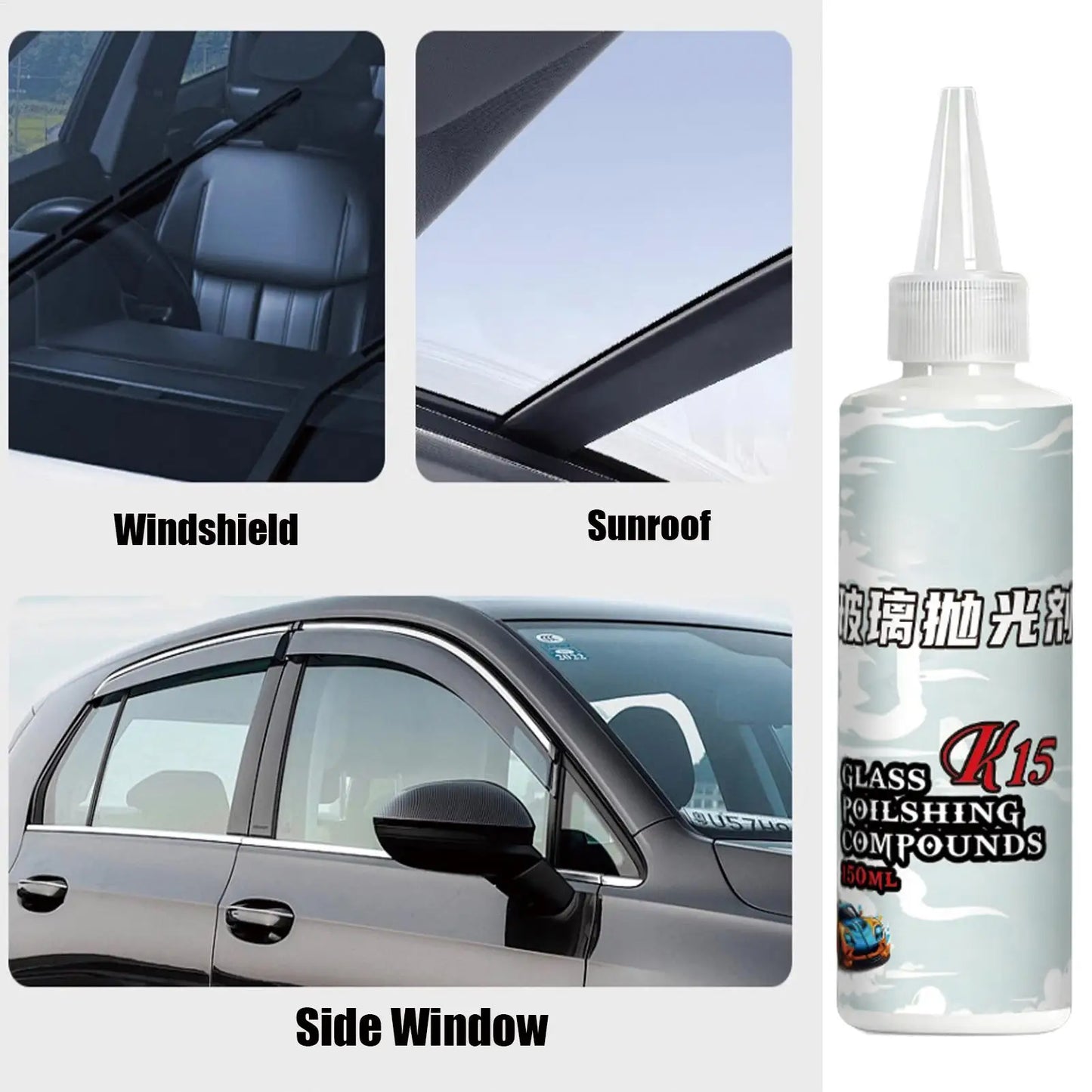 150ml Windshield Scratch Remover & Car Glass Oil Film Cleaner Glass Scratch Remover Peaceful Pleasures Health and Wellness