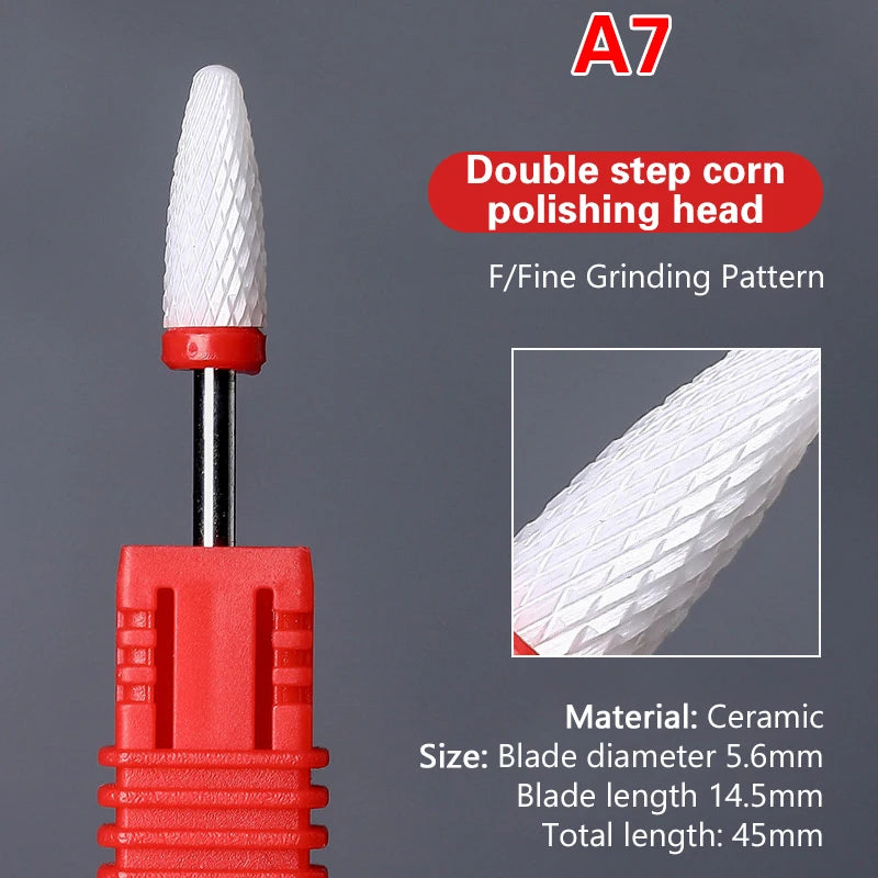 Ceramic Nail Drill Bit | Electric Manicure & Pedicure Tool