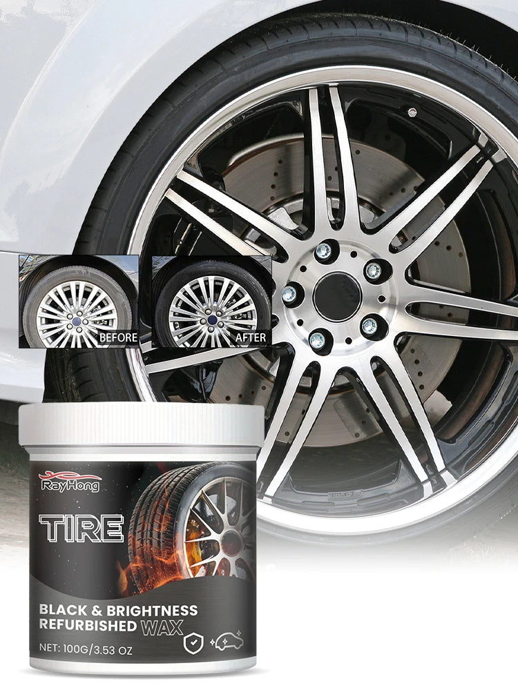 Car Tire & Wheel Hub Paste | Rust Removal, Gloss & Protection