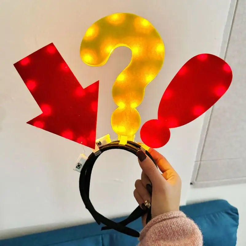 Funny Arrow & Question Mark Headband | Costume Party Favor
