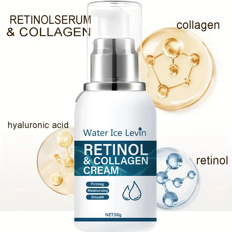 Retinol Collagen Face Cream – Firming & Moisturizing, 50g Retinol Face Cream Peaceful Pleasures Health and Wellness