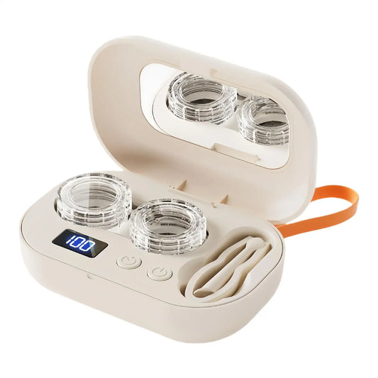 Ultrasonic Contact Lens Cleaner | Portable USB Rechargeable Lens Cleaning Device Peaceful Pleasures Health and Wellness