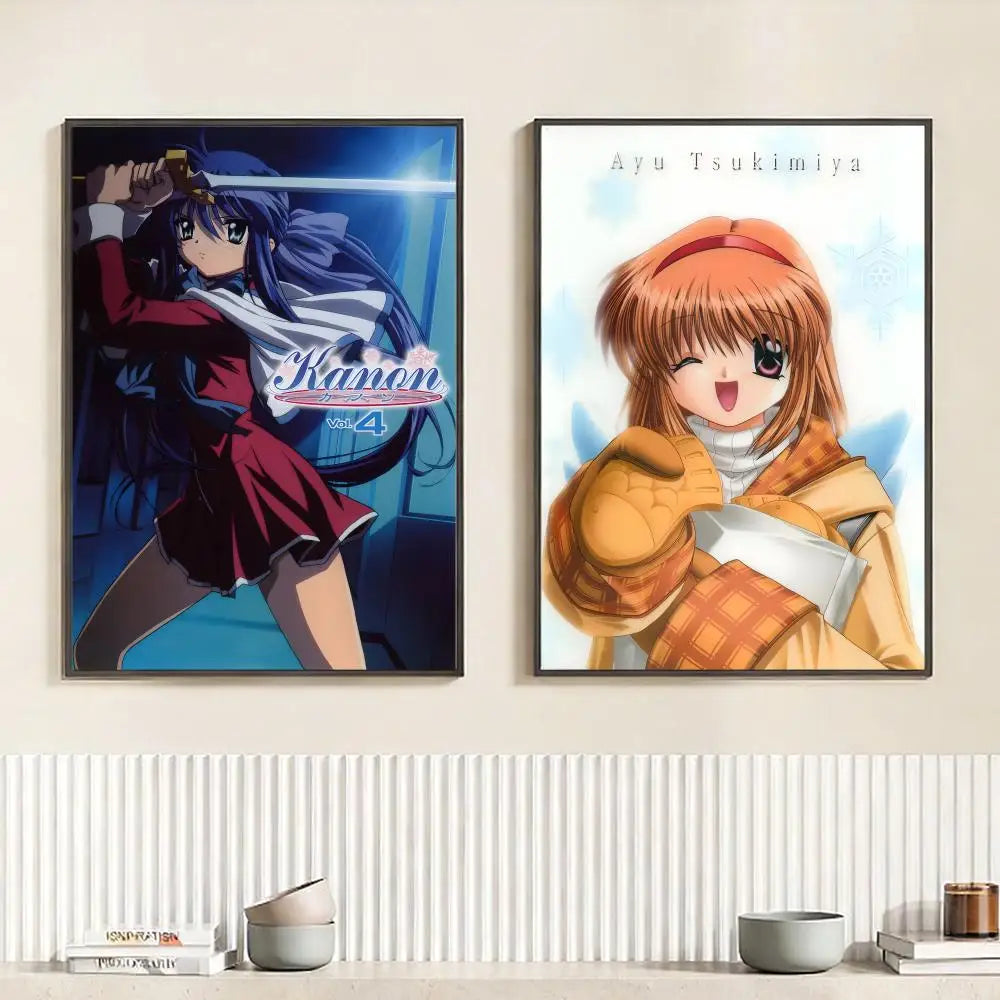 Anime K-Kanon HD Wall Poster | Self-Adhesive Waterproof Art Anime Wall Poster Peaceful Pleasures Health and Wellness