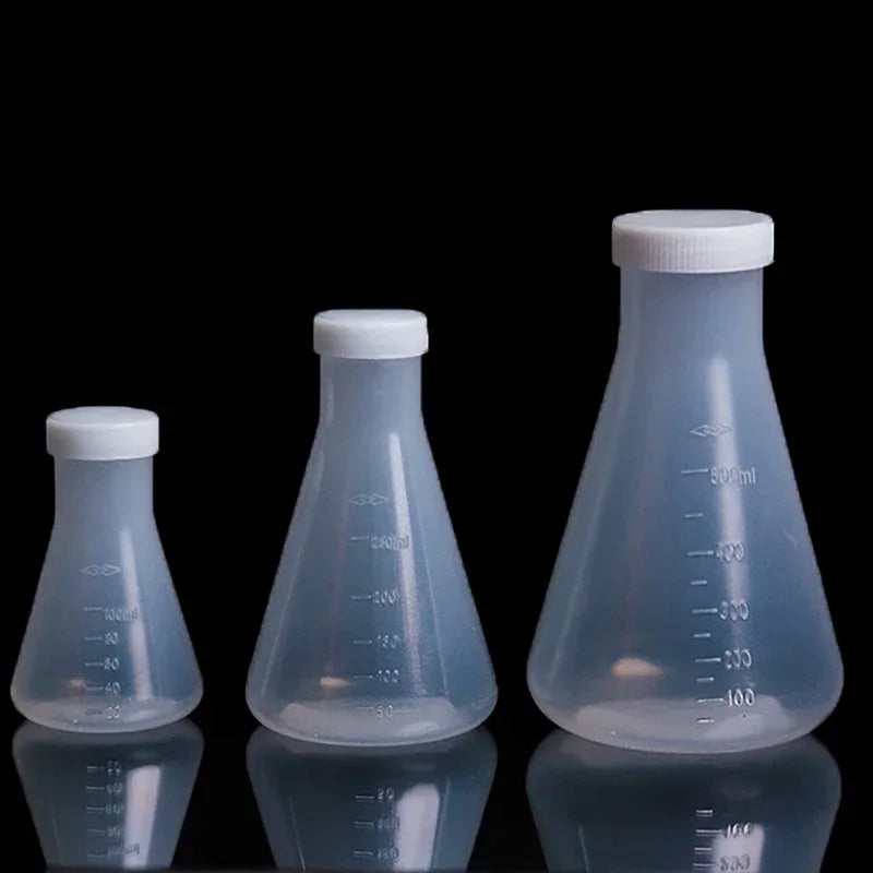PP Erlenmeyer Conical Flask with Screw Cap – 50ml to 1000ml