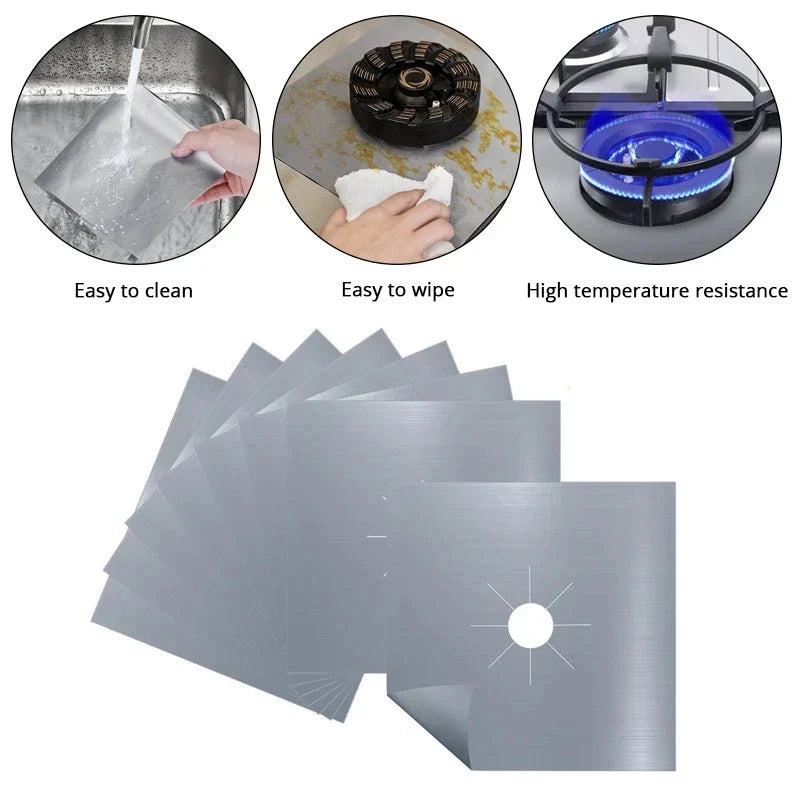 Non-Stick Gas Stove Liner Pads | Heat Resistant & Reusable 5/15 PCS