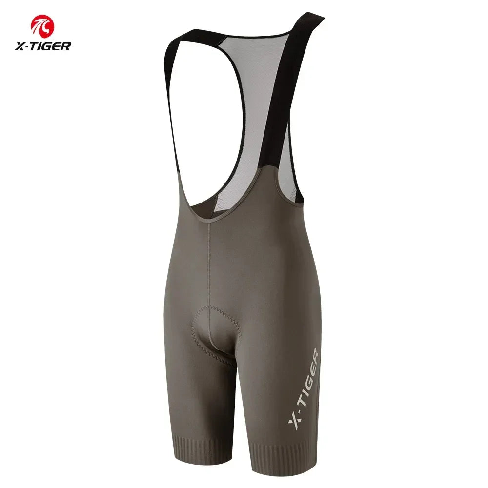 X-TIGER Men's Cycling Bib Shorts – 120 Density Pro Chamois Pad