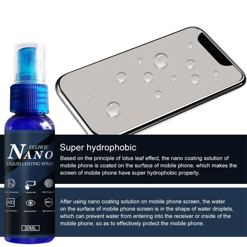 Nano Liquid Screen Protector Spray 30ml – Hydrophobic Coating