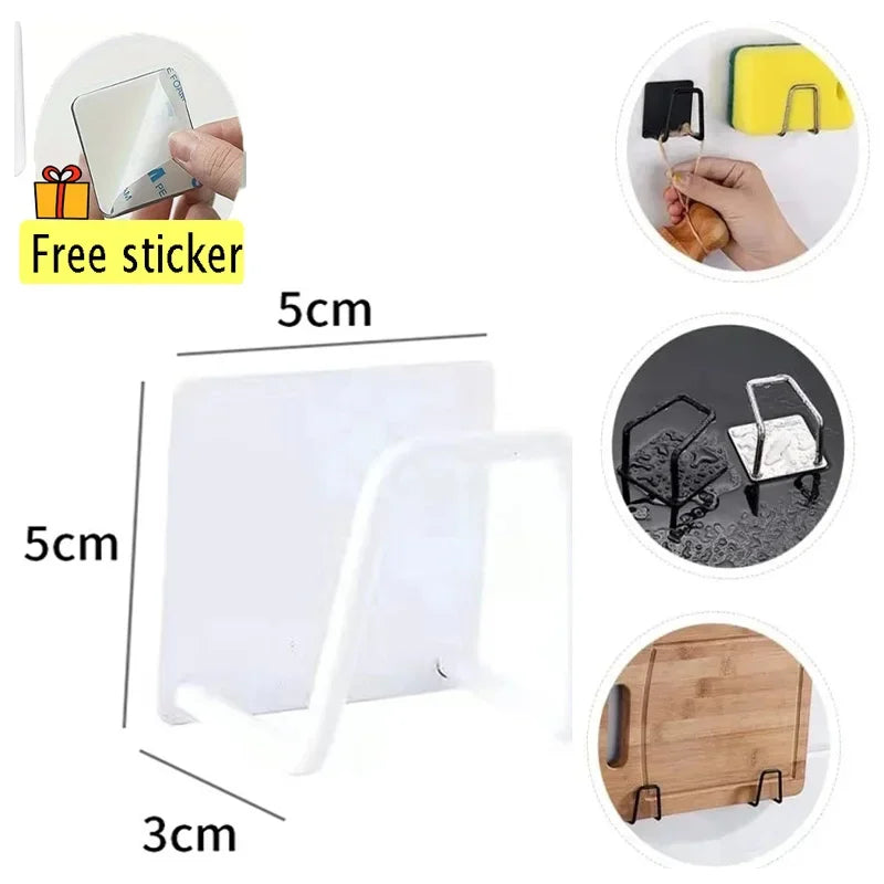 Stainless Steel Sponge Holder | Self-Adhesive Sink Organizer