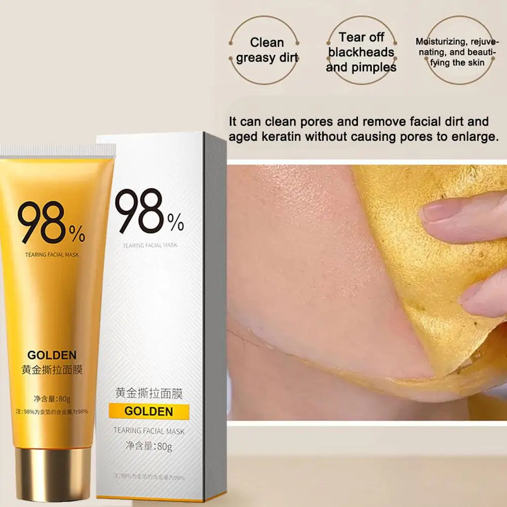 Gold Collagen Peel-Off Face Mask – Pores, Blackheads & Glow